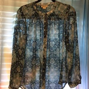 Lucky Brand size Medium button down blouse